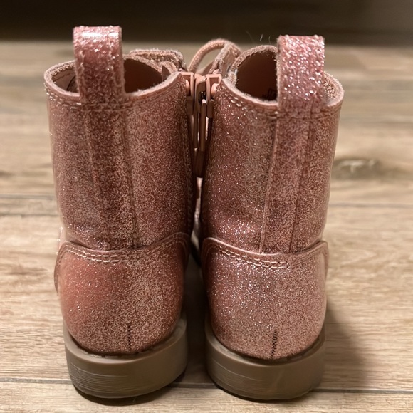 Pink Glitter Old Navy Boots - Picture 2 of 4